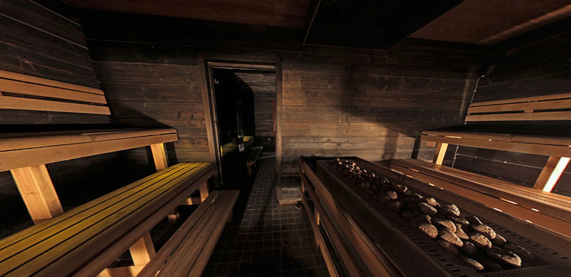 Kuntosali sauna, Liikuntakeskus Hukka, Oulu