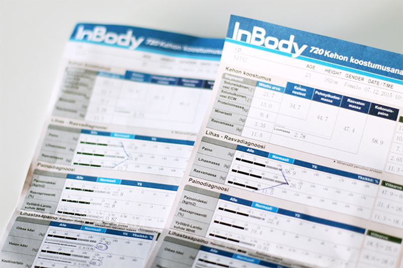 InBody-mittauspäivä – 12 €/mittaus ja analyysi!