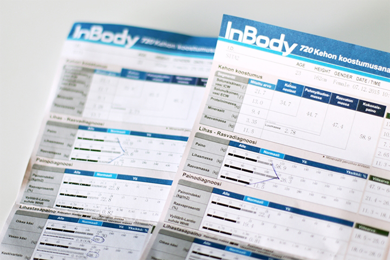 InBody-mittauspäivät 11.9. ja 16.9. – 12 €/mittaus!